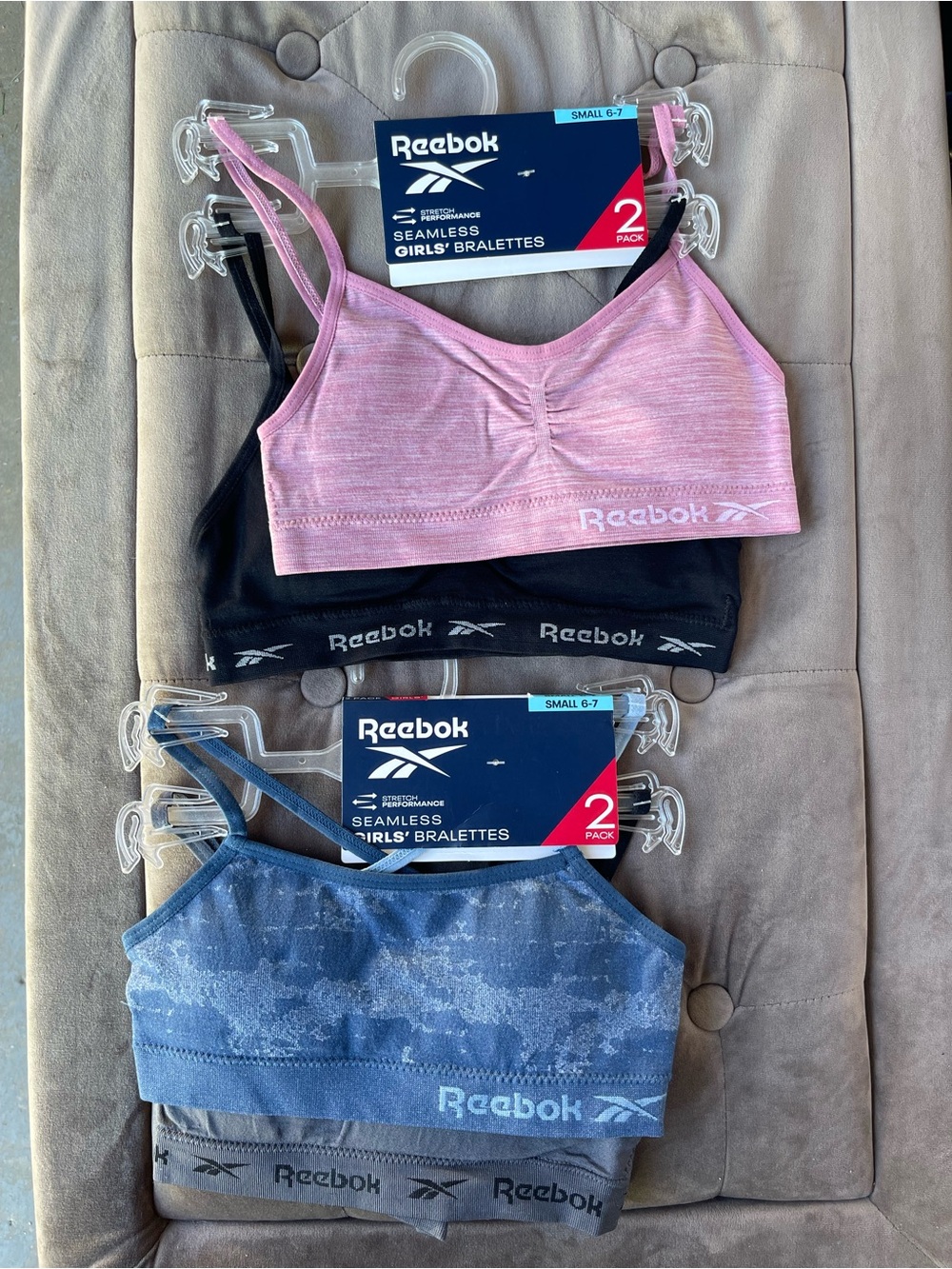 Reebok Girls' Seamless Bralette 2-Pack